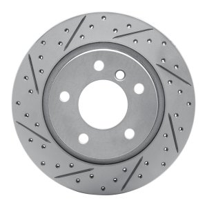 BMW Z4 Brake Rotor (1) - Rear Left - DFC - Drilled & Slotted Geoperformance - `03-`08