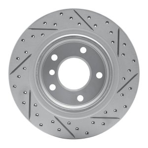 BMW Z4 Brake Rotor (1) - Rear Left - DFC - Drilled & Slotted Geoperformance - `03-`08