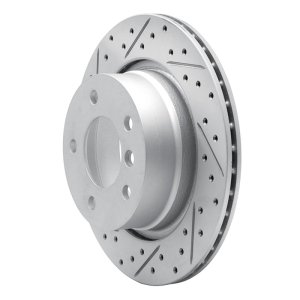 BMW Z4 Brake Rotor (1) - Rear Left - DFC - Drilled & Slotted Geoperformance - `03-`08