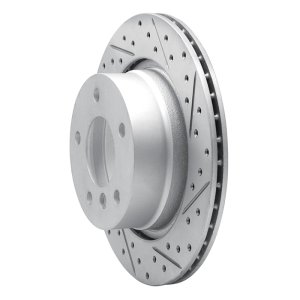BMW Z4 Brake Rotor (1) - Rear Right - DFC - Geoperformance Drilled & Slotted - `03-`08