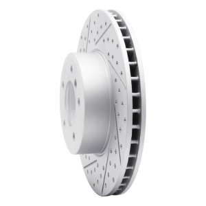 BMW 528i Xdrive Brake Rotor (1) - Front Left - DFC - Drilled & Slotted Geoperformance - `04-`10