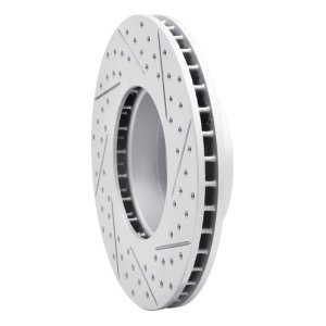 BMW 528i Xdrive Brake Rotor (1) - Front Left - DFC - Drilled & Slotted Geoperformance - `04-`10
