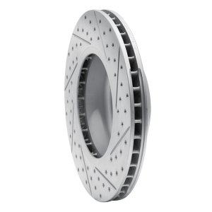 BMW 645Ci Brake Rotor (1) - Front Left - DFC - Drilled & Slotted Geoperformance - `04-`10