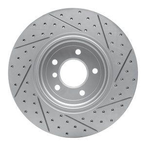 BMW 645Ci Brake Rotor (1) - Rear Left - DFC - Drilled & Slotted Geoperformance - `04-`10