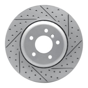 BMW 535I Brake Rotor (1) - Rear Right - DFC - Drilled & Slotted Geoperformance - `04-`10