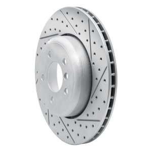BMW 535I Brake Rotor (1) - Rear Right - DFC - Drilled & Slotted Geoperformance - `04-`10