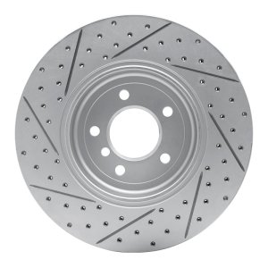 BMW 535I Brake Rotor (1) - Rear Right - DFC - Drilled & Slotted Geoperformance - `04-`10