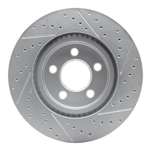 BMW 525I Brake Rotor (1) - Front Left - DFC - Drilled & Slotted Geoperformance - `04-`10