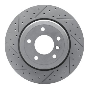 BMW 525I Brake Rotor (1) - Rear Left - DFC - Drilled & Slotted Geoperformance - `04-`10
