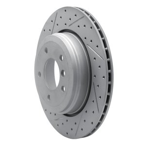 BMW 525I Brake Rotor (1) - Rear Left - DFC - Drilled & Slotted Geoperformance - `04-`10