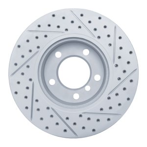 BMW 128I Brake Rotor (1) - Front Left - DFC - Geoperformance Drilled & Slotted - `06-`13