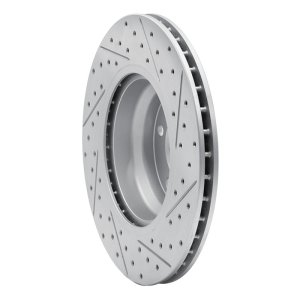 BMW X1 Brake Rotor (1) - Front Left - DFC - Geoperformance Drilled & Slotted - `06-`12