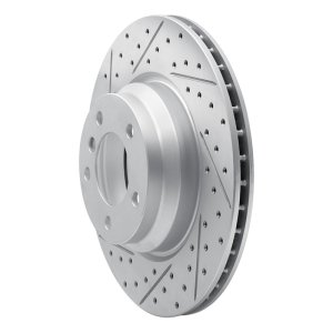 BMW X1 Brake Rotor (1) - Front Left - DFC - Geoperformance Drilled & Slotted - `06-`12