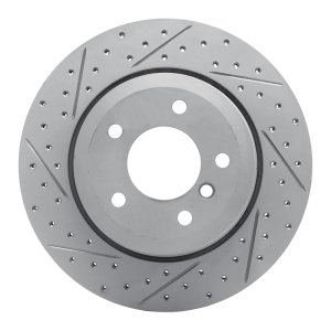 BMW 535Xi Brake Rotor (1) - Rear Left - DFC - Drilled & Slotted Geoperformance - `06-`10