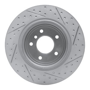 BMW 535Xi Brake Rotor (1) - Rear Left - DFC - Drilled & Slotted Geoperformance - `06-`10