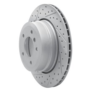 BMW 535Xi Brake Rotor (1) - Rear Left - DFC - Drilled & Slotted Geoperformance - `06-`10