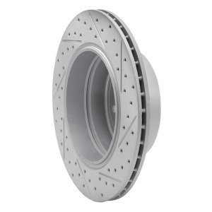 BMW 535Xi Brake Rotor (1) - Rear Left - DFC - Drilled & Slotted Geoperformance - `06-`10
