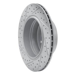 BMW 530Xi Brake Rotor (1) - Rear Right - DFC - Drilled & Slotted Geoperformance - `06-`10