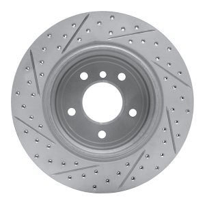 BMW 530Xi Brake Rotor (1) - Rear Right - DFC - Drilled & Slotted Geoperformance - `06-`10