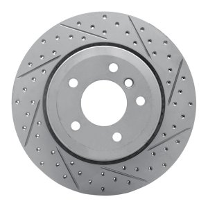 BMW 530Xi Brake Rotor (1) - Rear Right - DFC - Drilled & Slotted Geoperformance - `06-`10