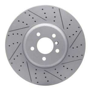 BMW 750I Brake Rotor (1) - Right Front - DFC - Geoperformance Drilled and Slotted - `09-`17