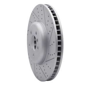 BMW 750I Brake Rotor (1) - Right Front - DFC - Geoperformance Drilled and Slotted - `09-`17