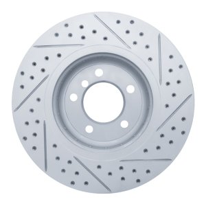 BMW Z4 Brake Rotor (1) - Front Left - DFC - Drilled & Slotted Geoperformance - `09-`16