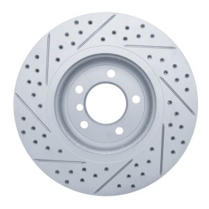 BMW Z4 Brake Rotor (1) - Front Right - DFC - Geoperformance Drilled & Slotted - `09-`16