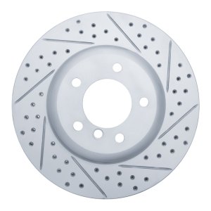 BMW Z4 Brake Rotor (1) - Front Right - DFC - Geoperformance Drilled & Slotted - `09-`16