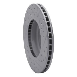 BMW ActiveHybrid 5 Brake Rotor (1) - Front Left - DFC - Geoperformance Drilled & Slotted - `11-`19