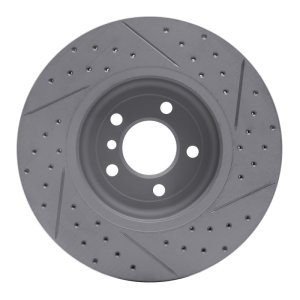 BMW ActiveHybrid 5 Brake Rotor (1) - Front Left - DFC - Geoperformance Drilled & Slotted - `11-`19