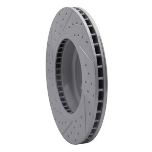 BMW ActiveHybrid 5 Brake Rotor (1) - Front Right - DFC - Drilled & Slotted Geoperformance - `11-`19