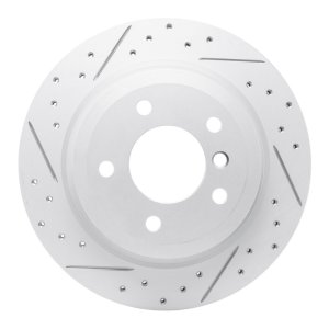 BMW Z4 Brake Rotor (1) - Rear Left - DFC - Drilled & Slotted Geoperformance - `09-`16