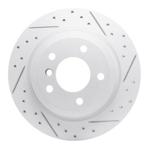 BMW Z4 Brake Rotor (1) - Rear Right - DFC - Drilled & Slotted Geoperformance - `09-`16