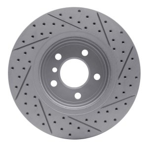 BMW 528I Brake Rotor (1) - Front Left - DFC - Geoperformance Rotors - Drilled & Slotted - `11-`16