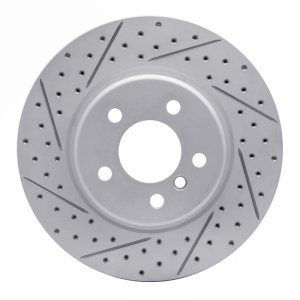 BMW 528I Brake Rotor (1) - Front Left - DFC - Geoperformance Rotors - Drilled & Slotted - `11-`16