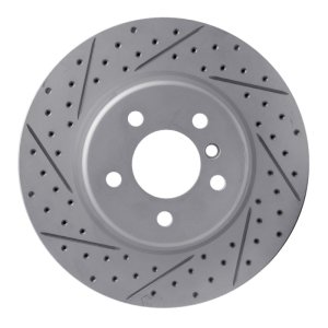 BMW 528I Brake Rotor (1) - Front Right - DFC - Drilled & Slotted Geoperformance - `11-`16
