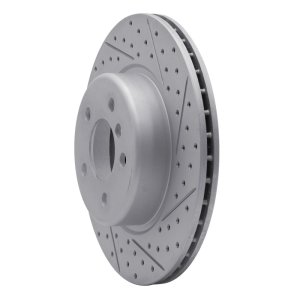 BMW 528I Brake Rotor (1) - Front Right - DFC - Drilled & Slotted Geoperformance - `11-`16