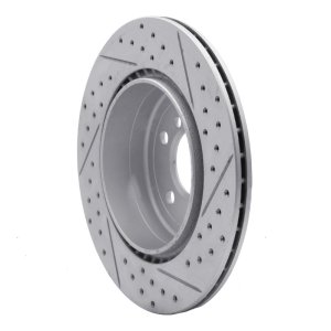 BMW 535i xDrive Brake Rotor (1) - Rear Left - DFC - Drilled & Slotted Geoperformance - `11-`16