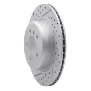 BMW 535i xDrive Brake Rotor (1) - Rear Left - DFC - Drilled & Slotted Geoperformance - `11-`16