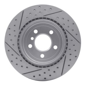 BMW 535d xDrive Brake Rotor (1) - Rear Right - DFC - Drilled & Slotted Geoperformance - `11-`16