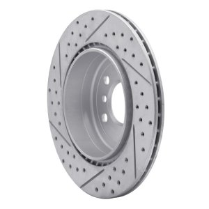 BMW 535d xDrive Brake Rotor (1) - Rear Right - DFC - Drilled & Slotted Geoperformance - `11-`16
