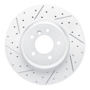 BMW Z4 Brake Rotor (1) - Front Left - DFC - Drilled & Slotted Geoperformance - `11-`16