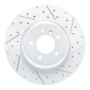 BMW Z4 Brake Rotor (1) - Front Right - DFC - Drilled & Slotted Geoperformance - `11-`16