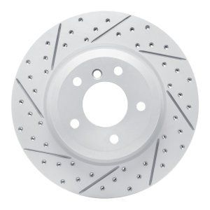 BMW Z4 Brake Rotor (1) - Rear Left - DFC - Drilled & Slotted Geoperformance - `11-`16