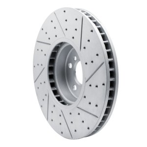 BMW X6 Brake Rotor (1) - Front Right - DFC - Geoperformance, Drilled and Slotted - `16-`26