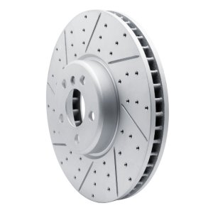 BMW X6 Brake Rotor (1) - Front Right - DFC - Geoperformance, Drilled and Slotted - `16-`26