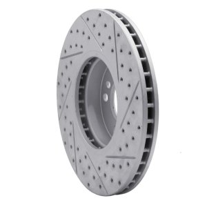 BMW X5 Brake Rotor (1) - Front Left - DFC - Drilled & Slotted Geoperformance - `00-`06