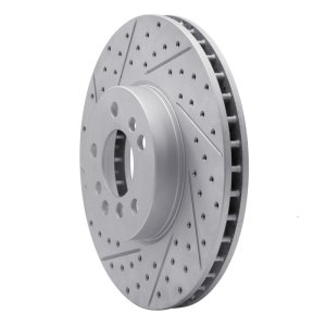 BMW X5 Brake Rotor (1) - Front Left - DFC - Drilled & Slotted Geoperformance - `00-`06