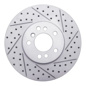 BMW X5 Brake Rotor (1) - Front Right - DFC - Drilled & Slotted Geoperformance - `00-`06